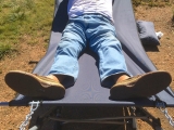 First of Lew's four daily naps.