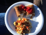 Scrambled Eggs and Blintzes!